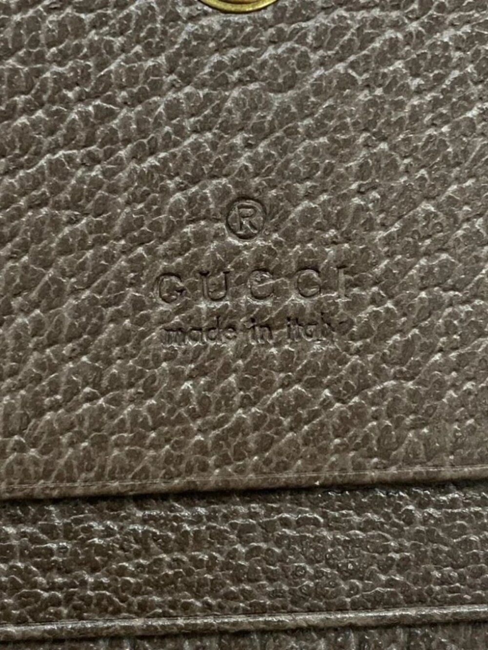 GUCCI Ophidia 523155 Beige Dark Brown Multi PVC Leather Bifold Wallet - Picture 5 of 11